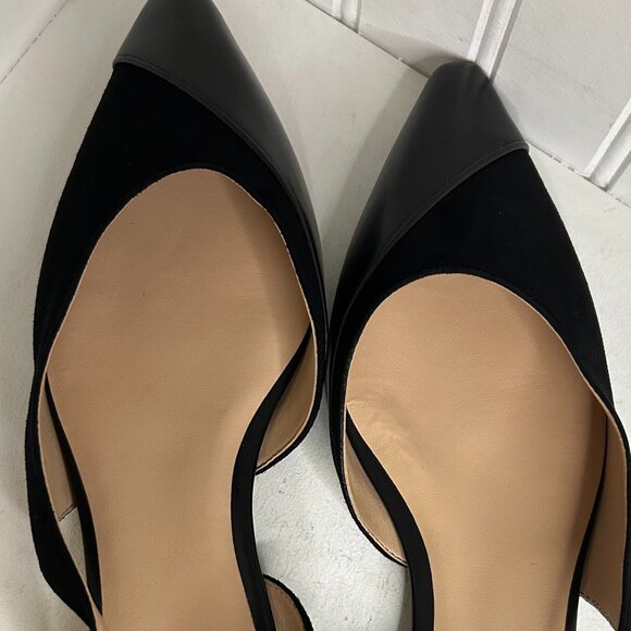 Naturalizer makenna womens comfort insole pointed toe slingbacks in Black Size 9 - Picture 3 of 8